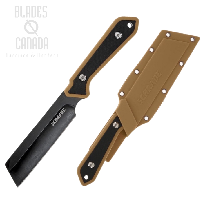 Schrade Frontier Fixed Blade w/ Tan Polymer Sheath