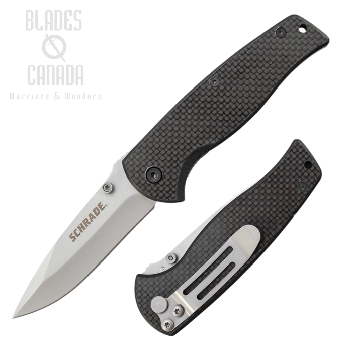 Schrade Folding Knife, Carbon Fiber Onlay, SCH403