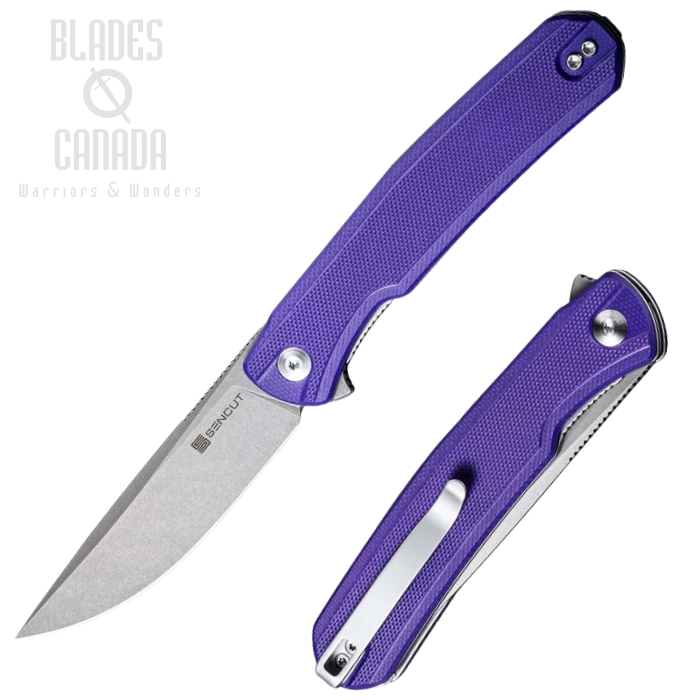 (image for) SENCUT Scitus Flipper Folding Knife, D2 Steel, G10 Handle, S21042-2