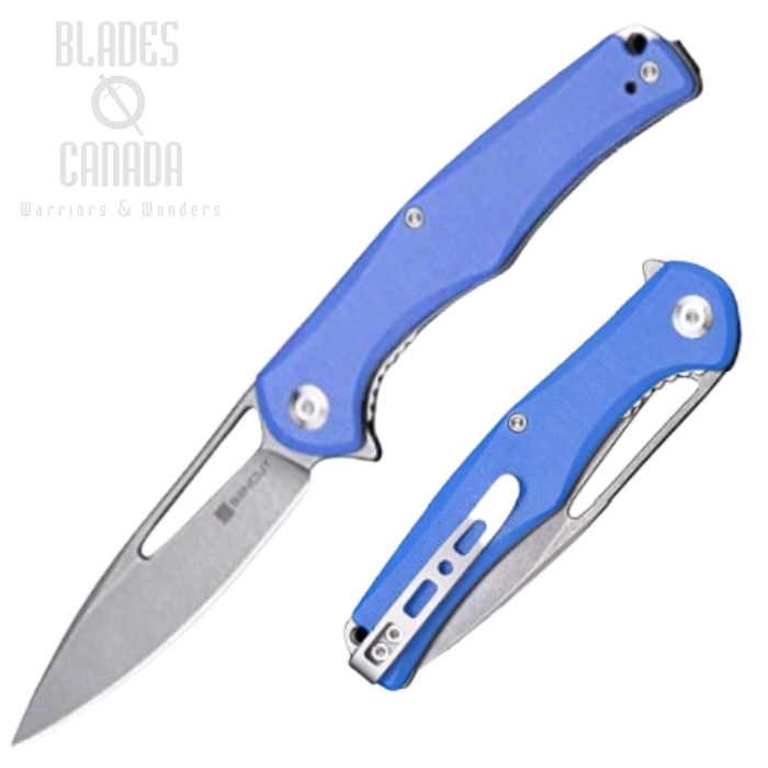 SENCUT Citius Flipper Folding Knife, Stonewash Blade, G10 Blue, SA01D (image for) SENCUT Citius Flipper Folding Knife, Stonewash Blade, G10 Blue, SA01D