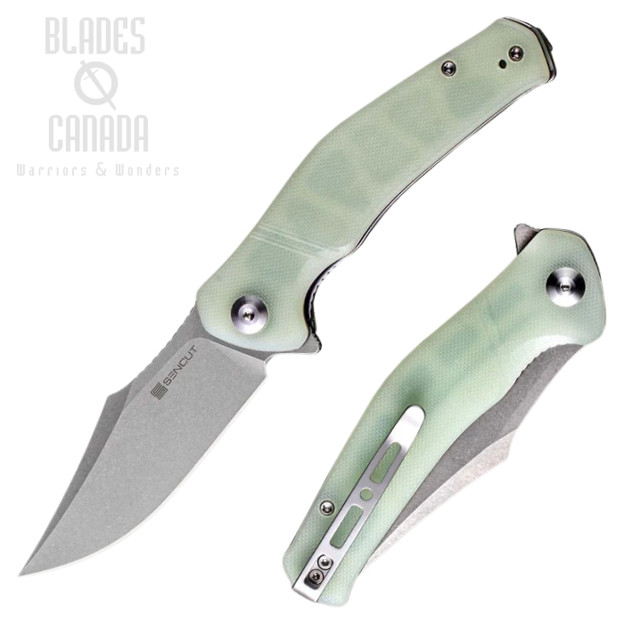 (image for) SENCUT Episode Flipper Folding Knife, Stonewash Blade, G10 Natural, SA04C