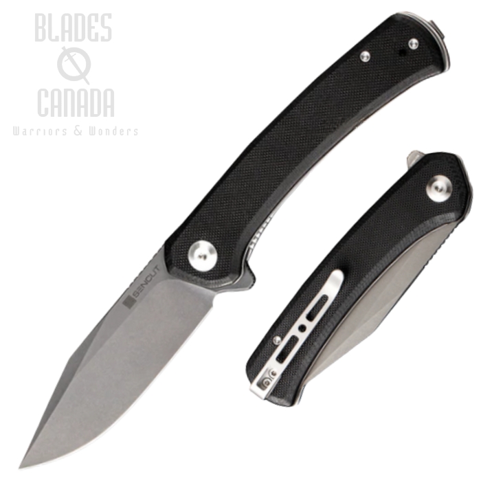 (image for) SENCUT Snap Flipper Folding Knife, Stonewash Blade, G10 Blade, SA05B