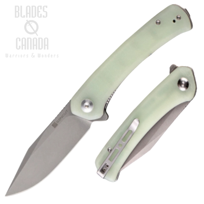 (image for) SENCUT Snap Flipper Folding Knife, Stonewash Blade, G10 Natural, SA05C