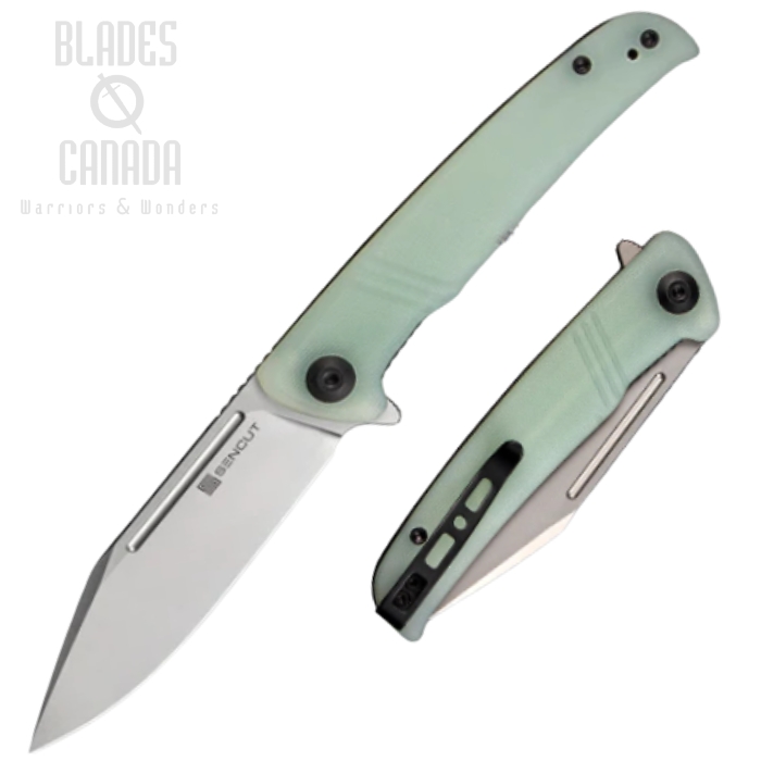 (image for) SENCUT Brazoria Flipper Folding Knife, D2 Steel, G10 Natural, SA12B