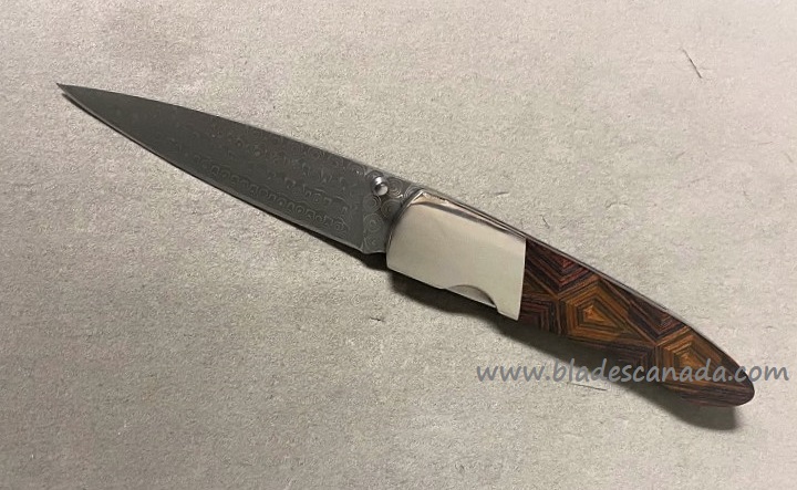 Santa Fe Stoneworks Folding Knife, Kaleidoscope Diamond Damascus