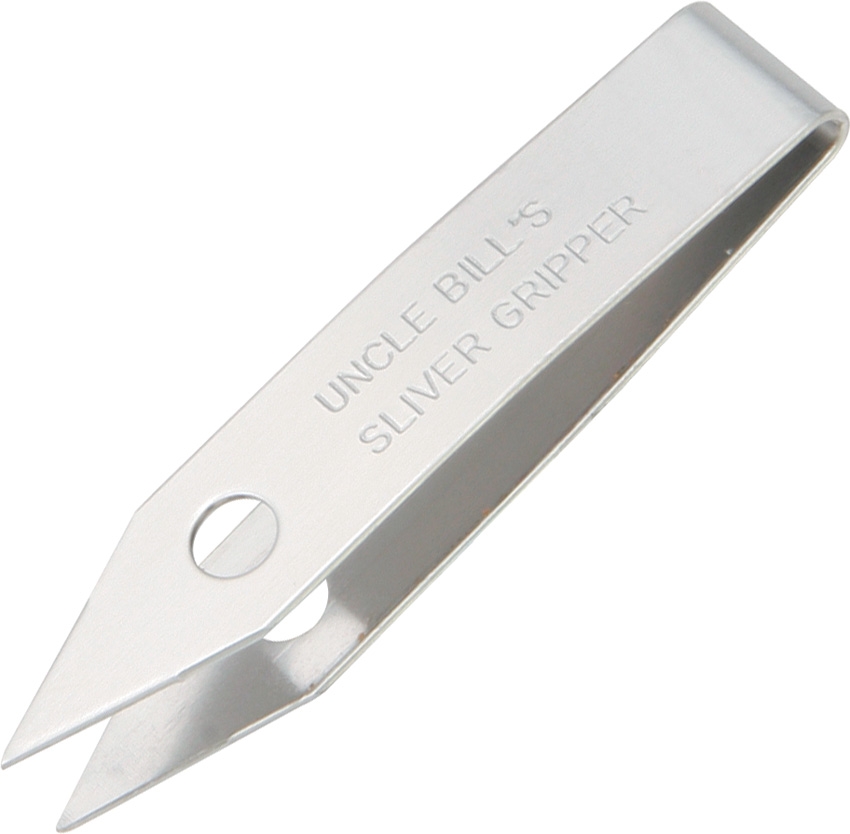 Uncle Bill's Silver Gripper Precision Tweezers - Click Image to Close