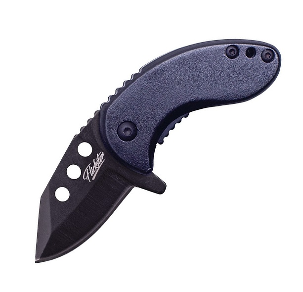 Shadow Cutlery Flickster Assisted Opening Flipper Folding Knife, Black SH2010BK