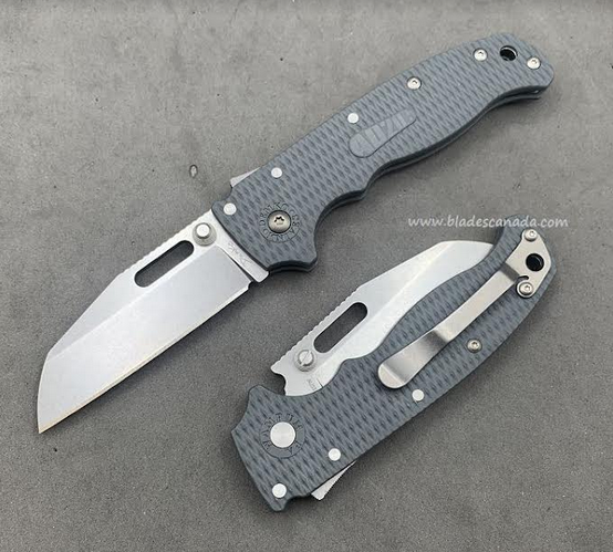 Demko AD20.5 Folding Knife, AUS10A Shark Foot, Grivory Grey