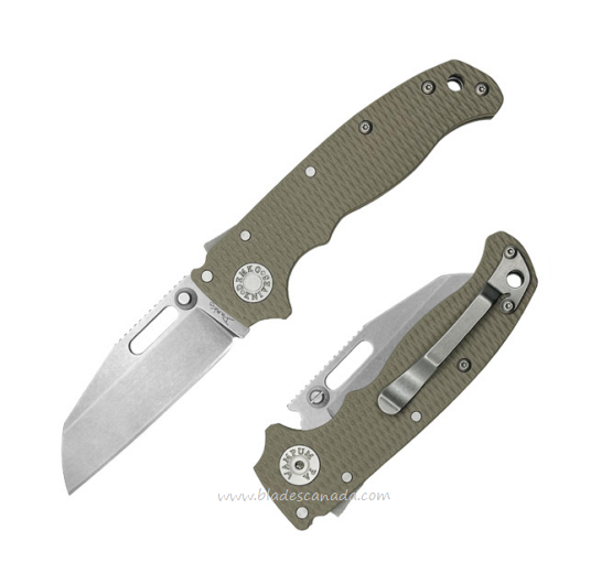 Demko AD20.5 Shark-Lock Folding Knife, S35VN SW Shark Foot, G10 Tan