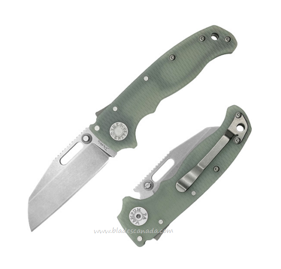 Demko AD20.5 Shark-Lock Folding Knife, S35VN SW Shark Foot, G10 Natural