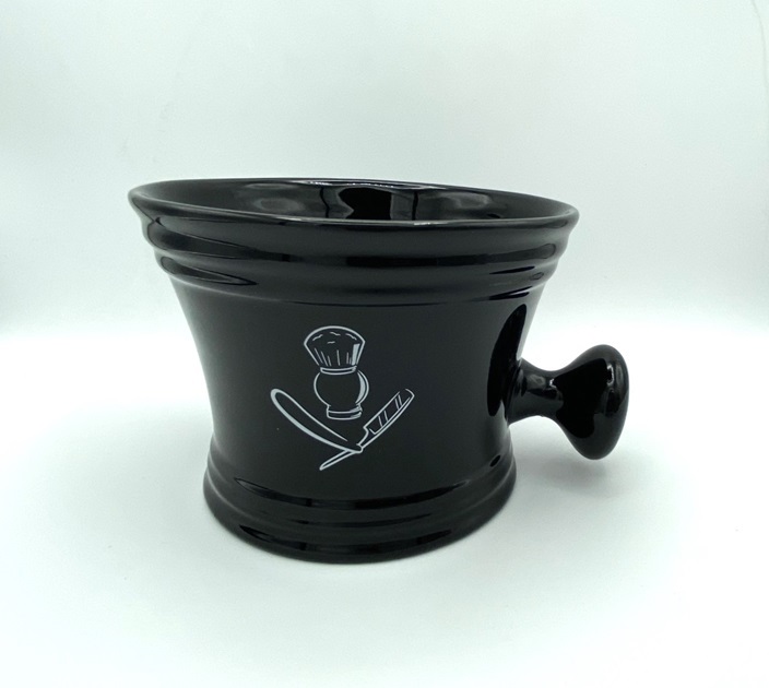 PureBadger Classic Apothecary Porcelain Shaving Mug - Black