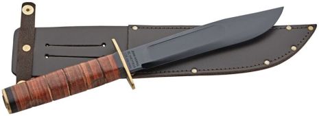 Sheffield Israeli Commando Fixed Blade Knife, Leather Sheath, SHE005 - Click Image to Close