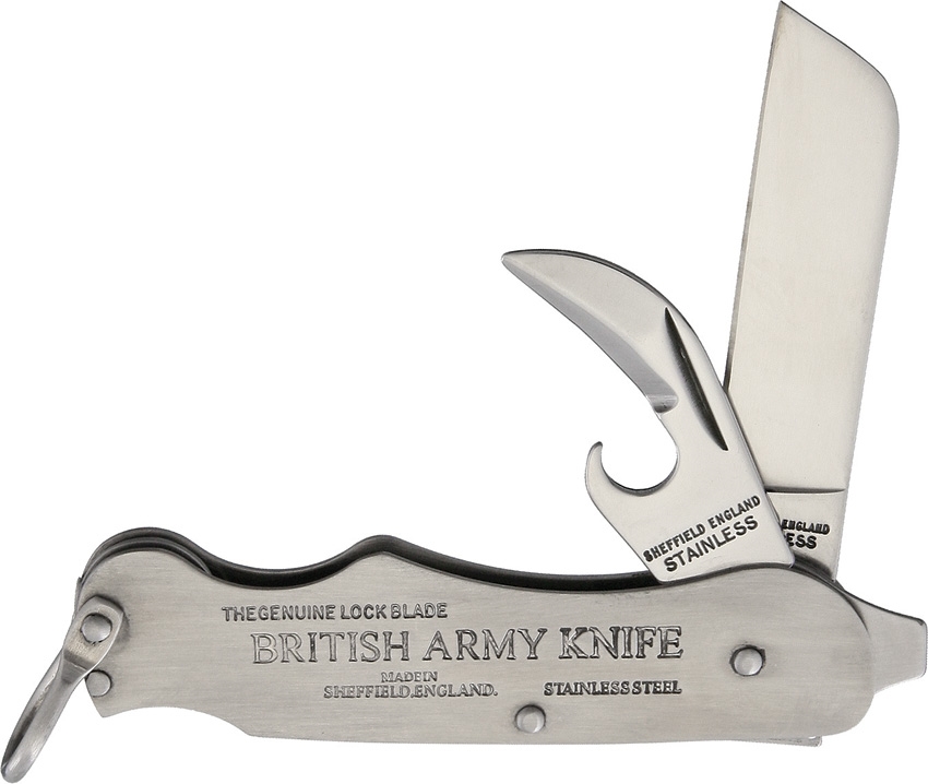 Sheffield British Army Clasp Knife, Stainless Sheepsfoot, SHE022 - Click Image to Close