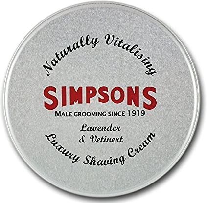 Simpsons Luxury Shaving Cream - Lavender And Vetivert