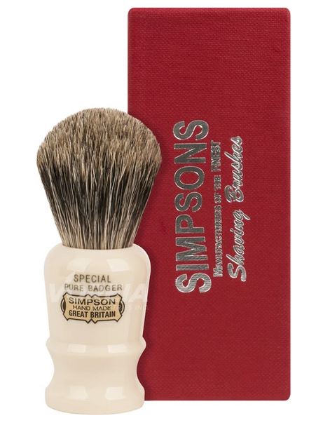 Simpson The Special S1-P Pure Badger Shaving Brush - Click Image to Close