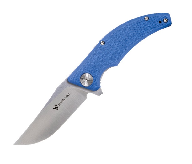 Steel Will Sargas Folding Knife, D2 Satin, G10 Blue, F60-11 - Click Image to Close