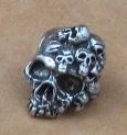 Schmuckatelli Co. Mind Skull Bead Pewter