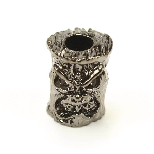 Schmuckatelli Co. Ona Tiki Bead Hematite Plated God of Cocktails