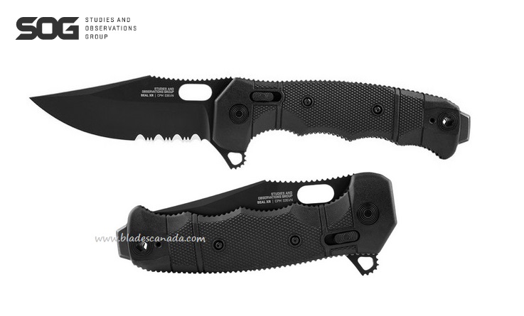 SOG Seal XR Folding Knife w/Serration, S35VN Steel, 12-21-05-57
