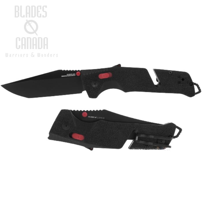 SOG Trident AT Folding Knife, Assisted Opening, D2 Black, GRN Black, 11-12-04-41 (image for) SOG Trident AT Folding Knife, Assisted Opening, D2 Black, GRN Black, 11-12-04-41