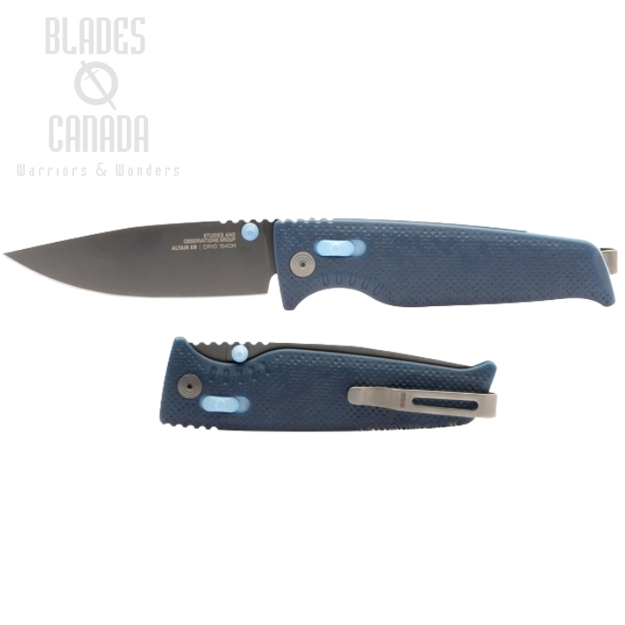 (image for) SOG Altair XR Folding Knife, CPM 154, GRN Squid Ink, 12-79-01-57