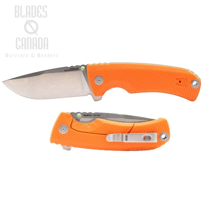(image for) SOG Tellus FLK Folding Knife, Cyro 440 SW, GRN Orange, 14-06-03-43