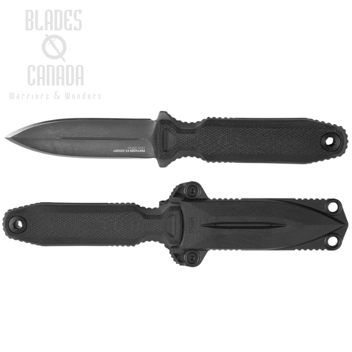 (image for) SOG Pentagon FX Covert Blackout Fixed Blade Knife, G10, S35VN Steel, 17-61-03-57