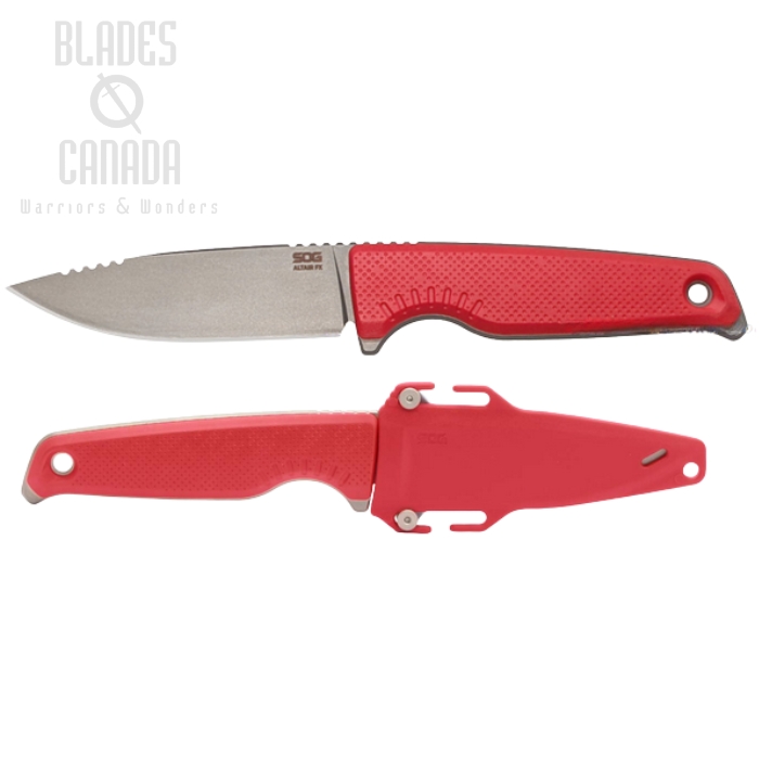 SOG Altair FX Fixed Blade Knife, CPM 154CM SW, GRN Canyon Red, 17-79-02-57 (image for) SOG Altair FX Fixed Blade Knife, CPM 154CM SW, GRN Canyon Red, 17-79-02-57
