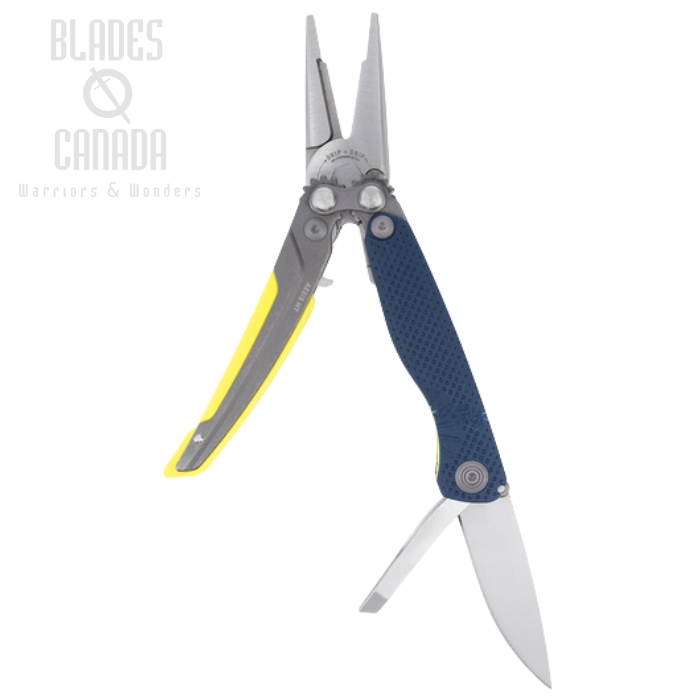 (image for) SOG Aegis MT Multitool, 440 Stainless, 5 Tools, GRN Indigo/Acid, 29-41-01-41