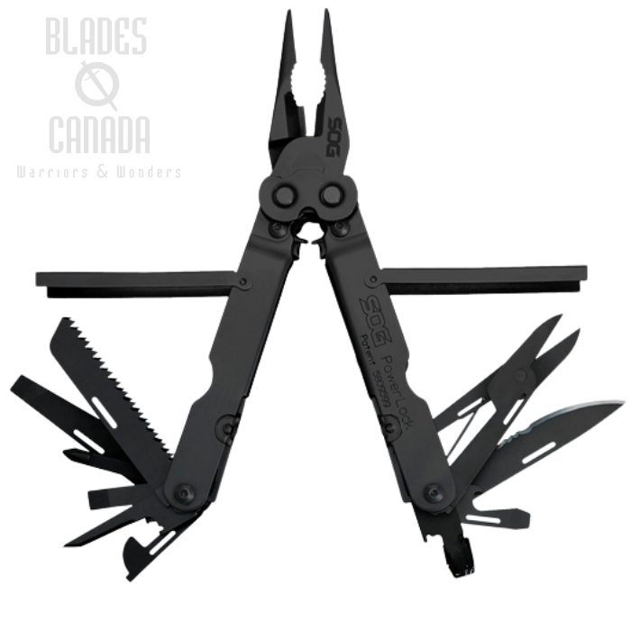 (image for) SOG Powerlock EOD Multi-Tool, Black, Nylon Pouch, B61N