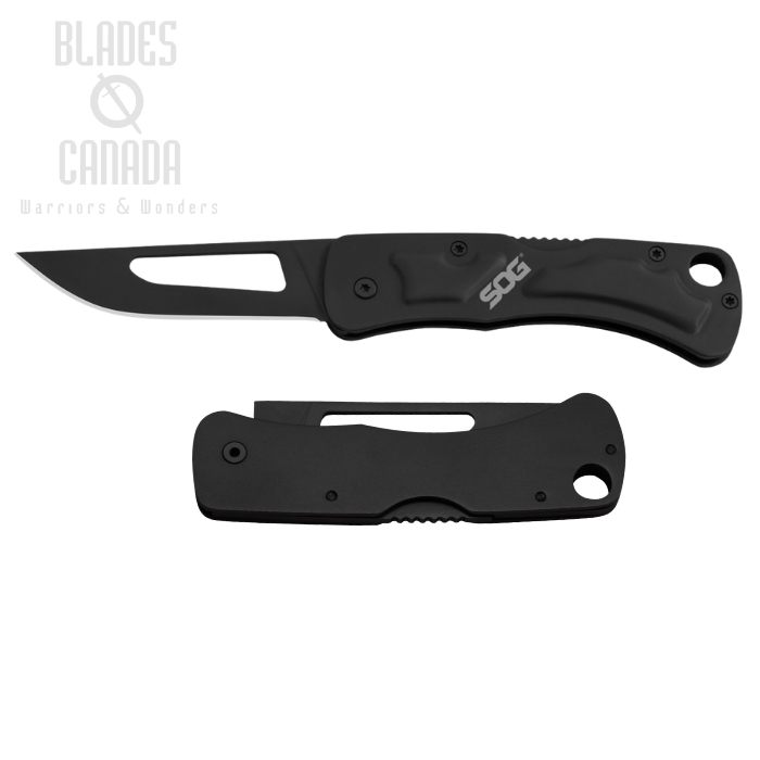 SOG CENTI II Folding Knife, Stainless Black, CE1012 (image for) SOG CENTI II Folding Knife, Stainless Black, CE1012