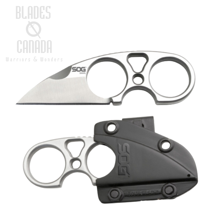 SOG Snarl Fixed Blade Neck Knife, Stainless Steel, Nylon Sheath, JB01K (image for) SOG Snarl Fixed Blade Neck Knife, Stainless Steel, Nylon Sheath, JB01K