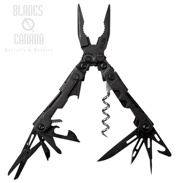 (image for) SOG Powerlite Multitool, 17 Tools, Steel Black, PL1002