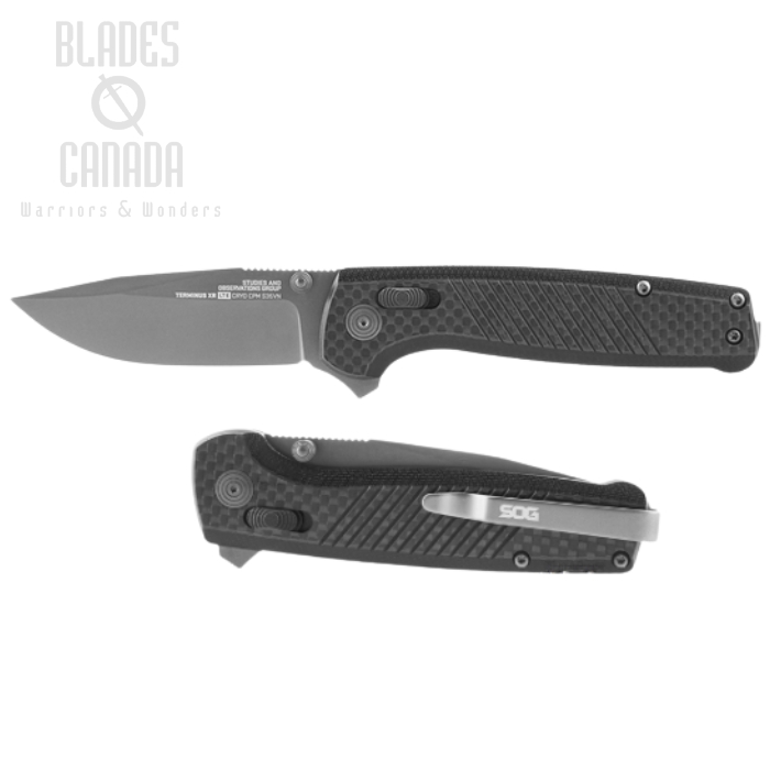 SOG Terminus XR LTE Flipper Folding Knife, CPM S35VN, G10/Carbon Fiber, TM1032BX (image for) SOG Terminus XR LTE Flipper Folding Knife, CPM S35VN, G10/Carbon Fiber, TM1032BX