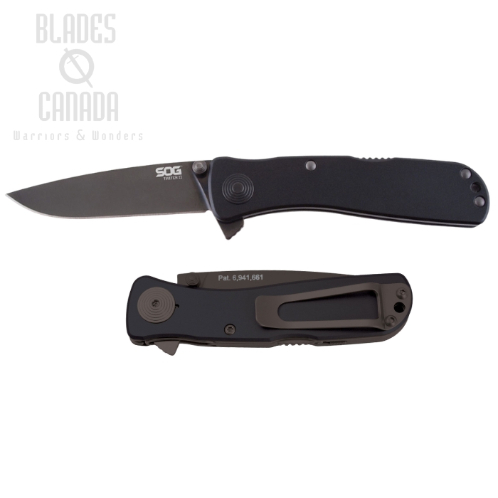 (image for) SOG Twitch II Folding Knife, AUS8 Steel, Assisted Opening, TWI12