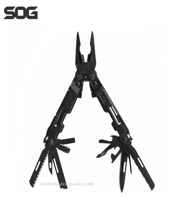 SOG Poweraccess Delux Multi-Tool, Black, Nylon Sheath, PA2002