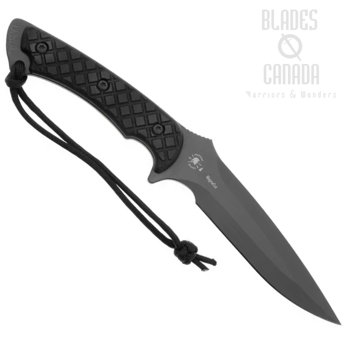 (image for) Spartan Blades Ares Fixed Blade Knife, S45VN Black, Micarta Black, MOLLE Sheath