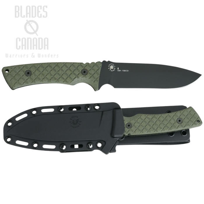 Spartan Blades Damysus Fixed Blade Knife, 1095 Pro Grade, Micarta Green (image for) Spartan Blades Damysus Fixed Blade Knife, 1095 Pro Grade, Micarta Green