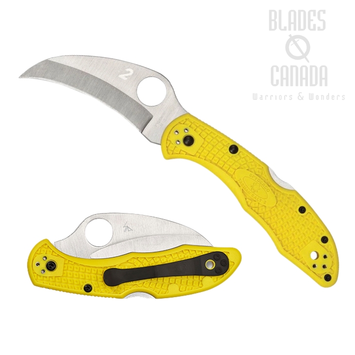 Spyderco Tasman Salt 2 Folding Knife, H2 Steel, FRN Yellow, C106PYL2