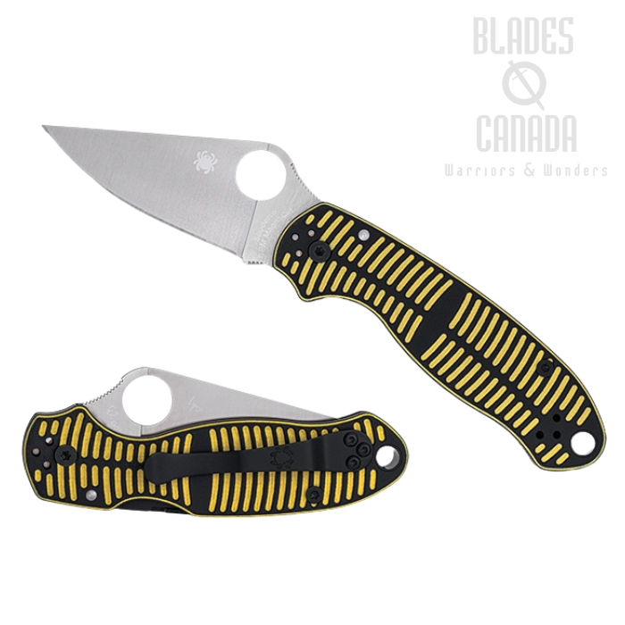 (Coming Soon) Spyderco Para 3 Salt Folding Knife, CPM MagnaCut, G10 Black/Yellow, C223GBKYLMCP