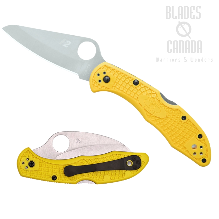 Spyderco Salt 2 Folding Knife, H2 Steel, FRN Yellow, C88PYL2
