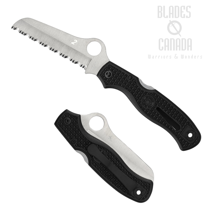 Spyderco Atlantic Salt Folding Knife, H2 Steel SpyderEdge, FRN Black, C89SBK