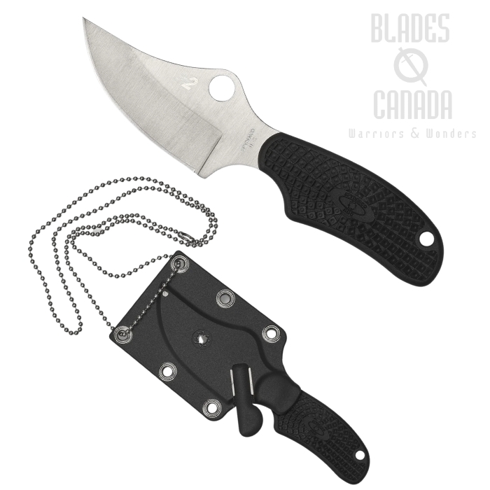 Spyderco ARK Salt Fixed Blade Knife, H2 Steel, FRN Black, FB35PBK