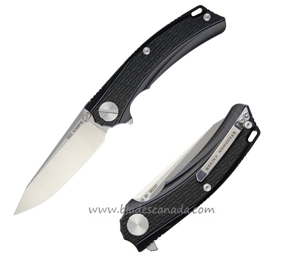 Stedemon BG01 Linerlock Folder - Black G10, STEBG0101
