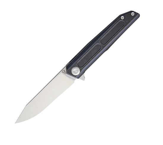 Vouking Knives TS05BLC Sandvik, Titanium Framelock- Black