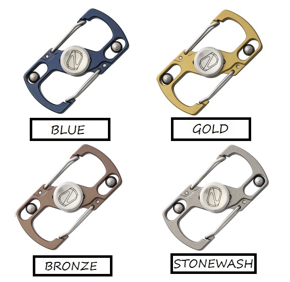 Stedemon Z05 Carabiner Spinner - Titanium, EZ05