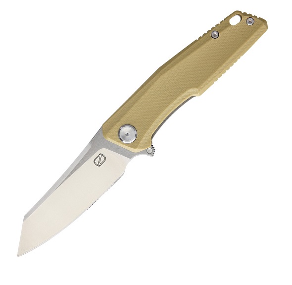 Stedemon ZKC-C02T02 Folding Knife, Tan G10 Handle