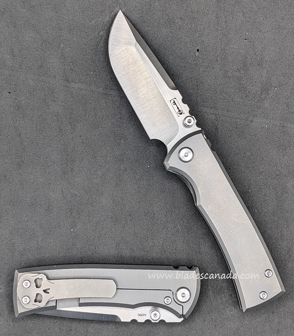 Chaves Ultramar Redencion Street Framelock Folding Knife, M390 Drop Point, Titanium, ST/RDP/SWTI/BF