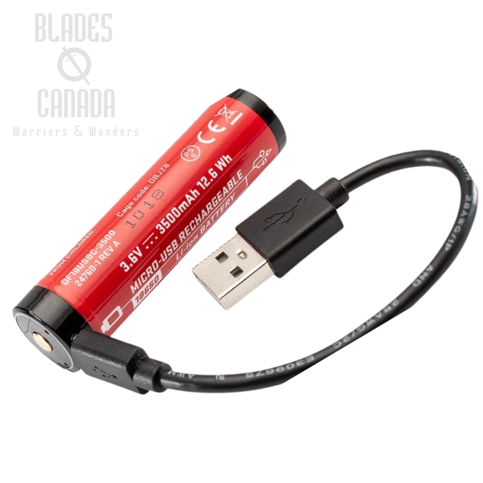 (image for) Surefire 18650 Battery With Built-In USB Charging 3500mAh