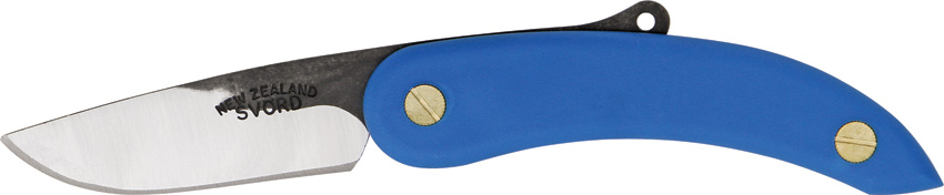 Svord Peasant Folding Knife, 3" Drop Point, Blue Handle, SV137